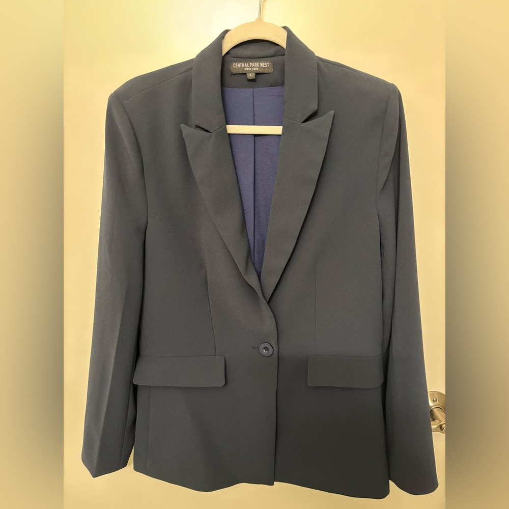 Central Park West Women's Dark Gray Blazer
